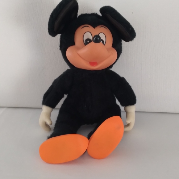 Disneyland Mickey Mouse Walt Disney World Black Plush 9" - Picture 3 of 9